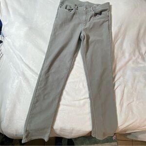 Faherty Stretch Terry 5-Pocket Pants Men's 32x30 Gray Slim-Fit Casual Adult